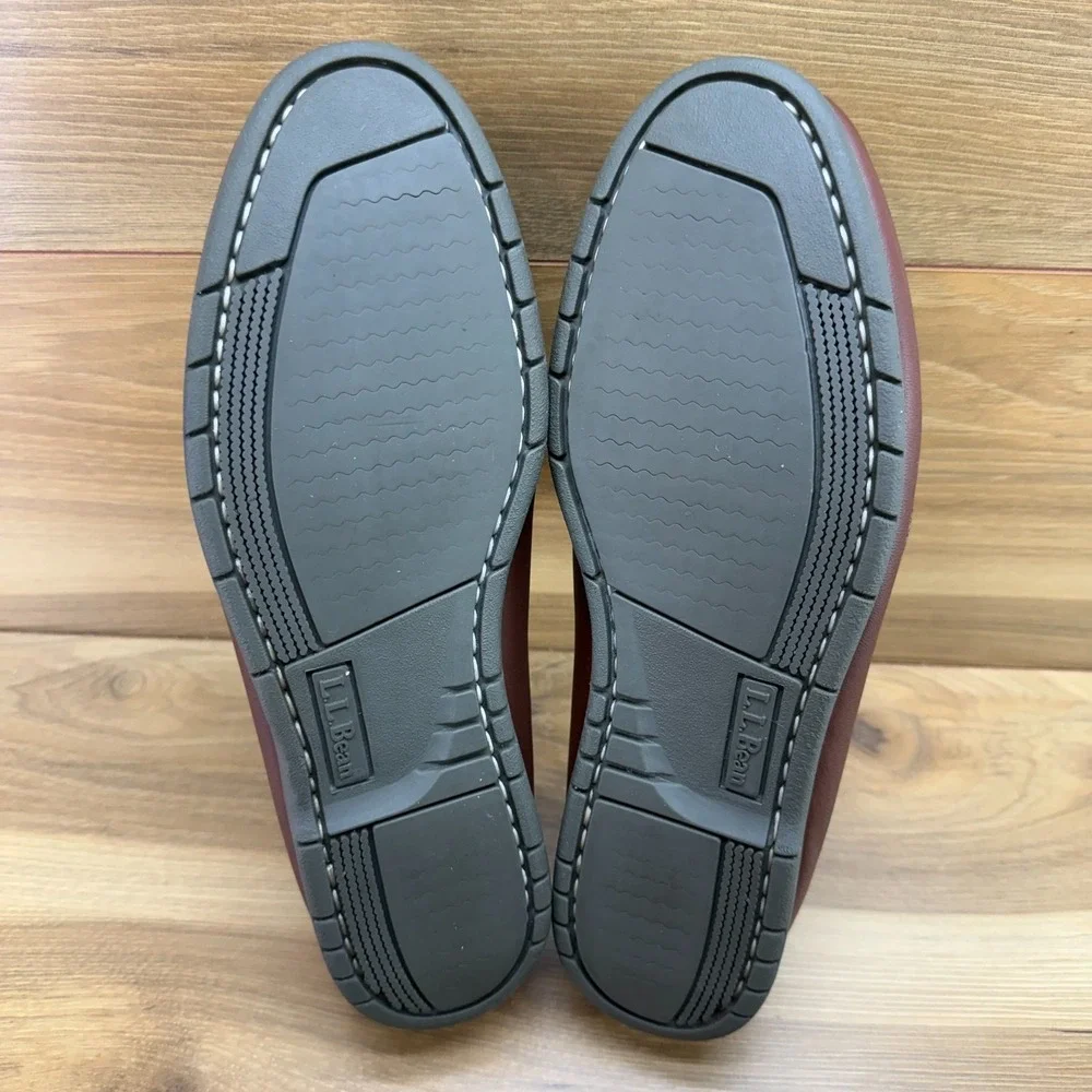 LL BEAN Blucher Mocs Loafer Mens 10.5 Handsewn Casual Vacation Boat Travel